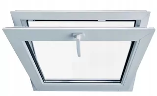 SKLOPNÉ PVC OKNO 600x500 BIELE PROFIL 70 MM